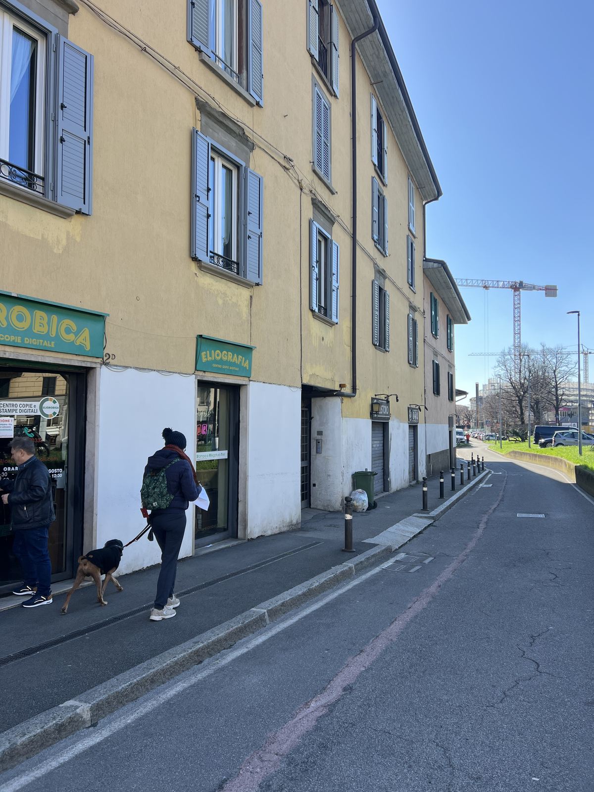 Street facade of the building