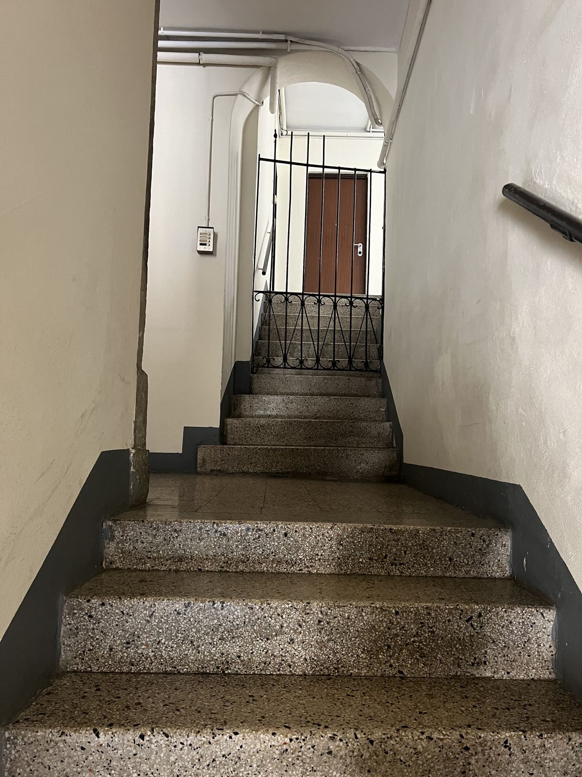 Staircase leading up to the apartment