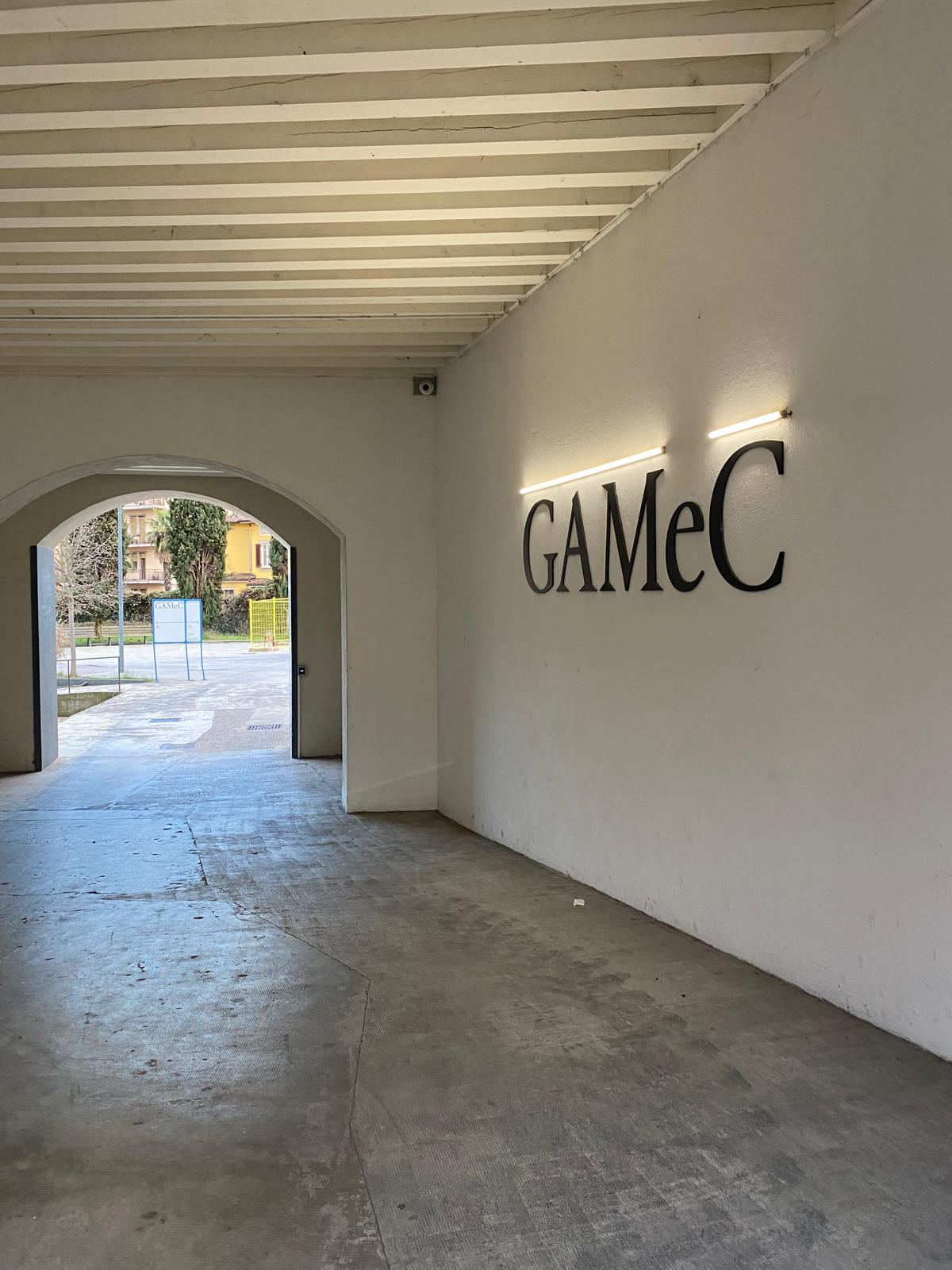 GAMeC modern art gallery entrance
